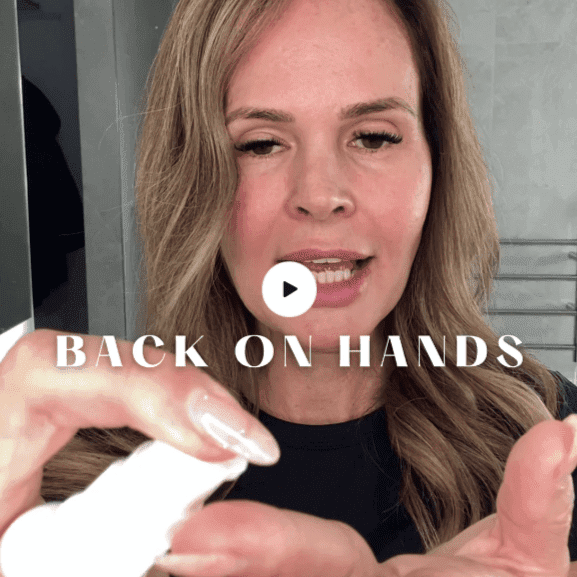 Skincare Tip: What do you do with all that excess product on your hands once you're finished?